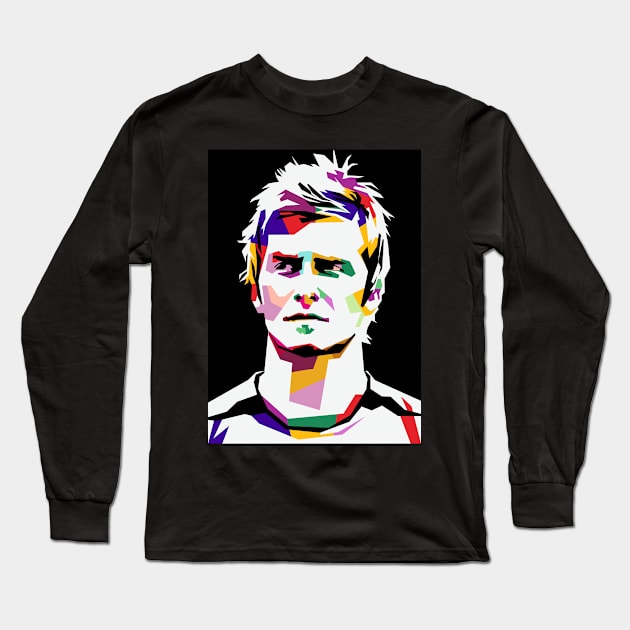 David Beckham Long Sleeve T-Shirt by BarnawiMT